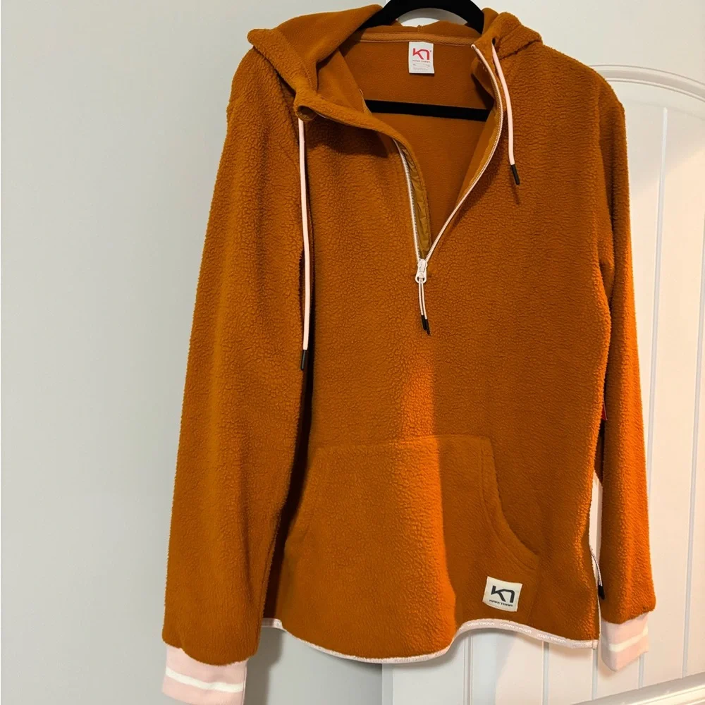 K1 Orange Fleece Hoodie - Picture 4 of 6
